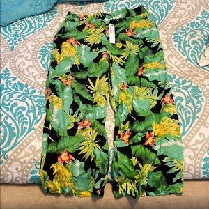 Nicole Miller Tropical Print lounge pants